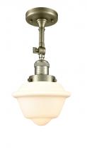 Innovations Lighting 201F-AB-G531-LED - Oxford - 1 Light - 7 inch - Antique Brass - Semi-Flush Mount