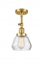 Innovations Lighting 201F-SG-G172 - Fulton - 1 Light - 7 inch - Satin Gold - Semi-Flush Mount