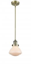 Innovations Lighting 201S-AB-G321-LED - Olean - 1 Light - 7 inch - Antique Brass - Stem Hung - Mini Pendant