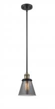 Innovations Lighting 201S-BAB-G63-LED - Cone - 1 Light - 6 inch - Black Antique Brass - Stem Hung - Mini Pendant