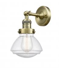 Innovations Lighting 203-AB-G324-LED - Olean - 1 Light - 7 inch - Antique Brass - Sconce