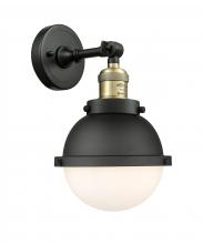 Innovations Lighting 203-BAB-HFS-61-BK-LED - Hampden - 1 Light - 7 inch - Black Antique Brass - Sconce