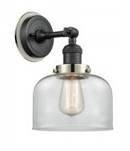 Innovations Lighting 203BK-BPPN-HRPN-G72 - Bell - 1 Light - 8 inch - Matte Black - Sconce