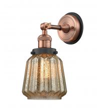 Innovations Lighting 203BP-ACBK-G146 - Chatham - 1 Light - 7 inch - Antique Copper - Sconce