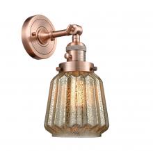 Innovations Lighting 203SW-AC-G146-LED - Chatham - 1 Light - 7 inch - Antique Copper - Sconce