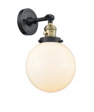 Innovations Lighting 203SW-BAB-G201-8-LED - Beacon - 1 Light - 8 inch - Black Antique Brass - Sconce