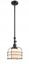 Innovations Lighting 206-BK-G71-CE - Bell Cage - 1 Light - 9 inch - Matte Black - Stem Hung - Mini Pendant