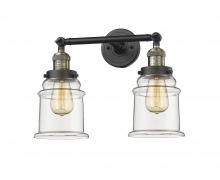 Innovations Lighting 208-BAB-G182-LED - Canton - 2 Light - 17 inch - Black Antique Brass - Bath Vanity Light