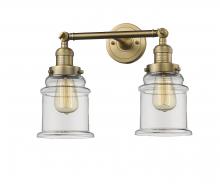 Innovations Lighting 208-BB-G182-LED - Canton - 2 Light - 17 inch - Brushed Brass - Bath Vanity Light