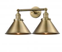 Innovations Lighting 208-BB-M10-BB-LED - Briarcliff - 2 Light - 19 inch - Brushed Brass - Bath Vanity Light