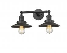 Innovations Lighting 208-OB-M5 - Railroad - 2 Light - 18 inch - Oil Rubbed Bronze - Bath Vanity Light