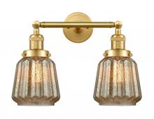 Innovations Lighting 208-SG-G146-LED - Chatham - 2 Light - 16 inch - Satin Gold - Bath Vanity Light