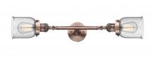 Innovations Lighting 208L-AC-G54-LED - Bell - 2 Light - 5 inch - Antique Copper - Bath Vanity Light