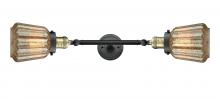 Innovations Lighting 208L-BAB-G146-LED - Chatham - 2 Light - 7 inch - Black Antique Brass - Bath Vanity Light