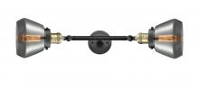 Innovations Lighting 208L-BAB-G173 - Fulton - 2 Light - 7 inch - Black Antique Brass - Bath Vanity Light