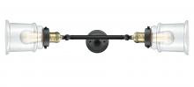 Innovations Lighting 208L-BAB-G182-LED - Canton - 2 Light - 6 inch - Black Antique Brass - Bath Vanity Light