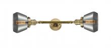 Innovations Lighting 208L-BB-G173 - Fulton - 2 Light - 7 inch - Brushed Brass - Bath Vanity Light