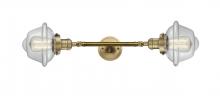 Innovations Lighting 208L-BB-G532-LED - Oxford - 2 Light - 8 inch - Brushed Brass - Bath Vanity Light