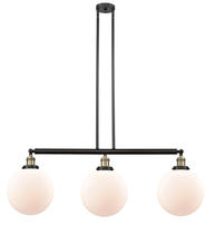 Innovations Lighting 213-BAB-G201-10-LED - Beacon - 3 Light - 42 inch - Black Antique Brass - Stem Hung - Island Light