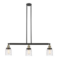 Innovations Lighting 213-BAB-G513-LED - Bell - 3 Light - 38 inch - Black Antique Brass - Stem Hung - Island Light