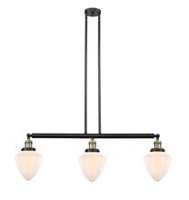 Innovations Lighting 213-BAB-G661-7-LED - Bullet - 3 Light - 38 inch - Black Antique Brass - Stem Hung - Island Light