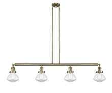 Innovations Lighting 214-AB-G322-LED - Olean - 4 Light - 51 inch - Antique Brass - Stem Hung - Island Light