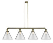 Innovations Lighting 214-AB-G42-L - Cone - 4 Light - 56 inch - Antique Brass - Stem Hung - Island Light