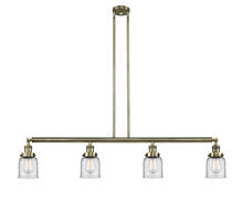 Innovations Lighting 214-AB-G52-LED - Bell - 4 Light - 50 inch - Antique Brass - Stem Hung - Island Light