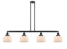 Innovations Lighting 214-BK-G71-LED - Bell - 4 Light - 53 inch - Matte Black - Stem Hung - Island Light