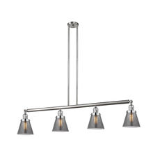 Innovations Lighting 214-SN-G63-LED - Cone - 4 Light - 51 inch - Brushed Satin Nickel - Stem Hung - Island Light