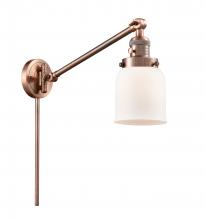 Innovations Lighting 237-AC-G51-LED - Bell - 1 Light - 8 inch - Antique Copper - Swing Arm