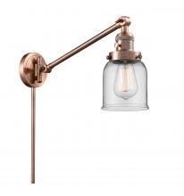  237-AC-G52 - Bell - 1 Light - 8 inch - Antique Copper - Swing Arm