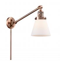 Innovations Lighting 237-AC-G61-LED - Cone - 1 Light - 8 inch - Antique Copper - Swing Arm