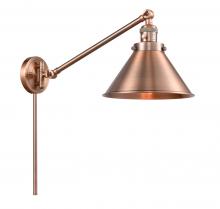  237-AC-M10-AC-LED - Briarcliff - 1 Light - 10 inch - Antique Copper - Swing Arm