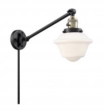 Innovations Lighting 237-BAB-G531-LED - Oxford - 1 Light - 8 inch - Black Antique Brass - Swing Arm