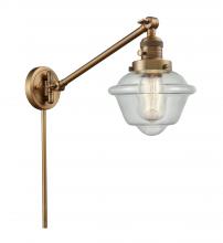  237-BB-G534-LED - Oxford - 1 Light - 8 inch - Brushed Brass - Swing Arm