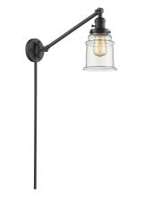 Innovations Lighting 237-OB-G182-LED - Canton - 1 Light - 8 inch - Oil Rubbed Bronze - Swing Arm