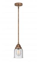 Innovations Lighting 288-1S-AC-G54-LED - Bell - 1 Light - 5 inch - Antique Copper - Cord hung - Mini Pendant