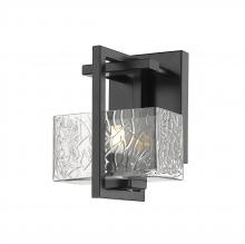 Innovations Lighting 312-1W-BK-CL-LED - Striate - 1 Light - 5 inch - Black - Bath Vanity Light