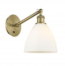 Innovations Lighting 317-1W-AB-GBD-751-LED - Bristol - 1 Light - 8 inch - Antique Brass - Sconce