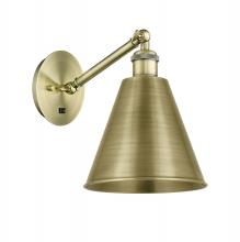 Innovations Lighting 317-1W-AB-MBC-8-AB-LED - Berkshire - 1 Light - 8 inch - Antique Brass - Sconce