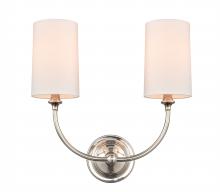 Innovations Lighting 372-2W-PN-S1-LED - Giselle - 2 Light - 15 inch - Polished Nickel - Sconce