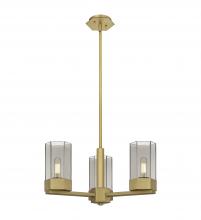 Innovations Lighting 427-3CR-BB-G427-9SM - Claverack - 3 Light - 22 inch - Brushed Brass - Pendant