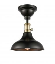  443SW-1C-BAB-M15BK - Metro - 1 Light - 10 inch - Black Antique Brass - Flush Mount