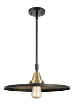 Innovations Lighting 447-1S-BAB-MFR-BK-16-LED - Appalachian - 1 Light - 16 inch - Black Antique Brass - Mini Pendant