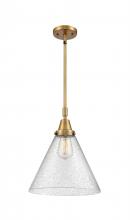  447-1S-BB-G44-L - Cone - 1 Light - 12 inch - Brushed Brass - Mini Pendant