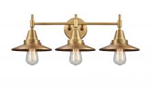 Innovations Lighting 447-3W-BB-M4-BB-LED - Railroad - 3 Light - 26 inch - Brushed Brass - Bath Vanity Light