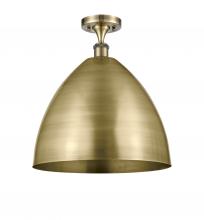 Innovations Lighting 516-1C-AB-MBD-16-AB-LED - Bristol - 1 Light - 16 inch - Antique Brass - Semi-Flush Mount