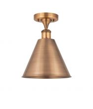 Innovations Lighting 516-1C-AC-MBC-12-AC-LED - Berkshire - 1 Light - 12 inch - Antique Copper - Semi-Flush Mount