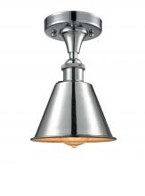 Innovations Lighting 516-1C-PC-M8-LED - Smithfield - 1 Light - 7 inch - Polished Chrome - Semi-Flush Mount